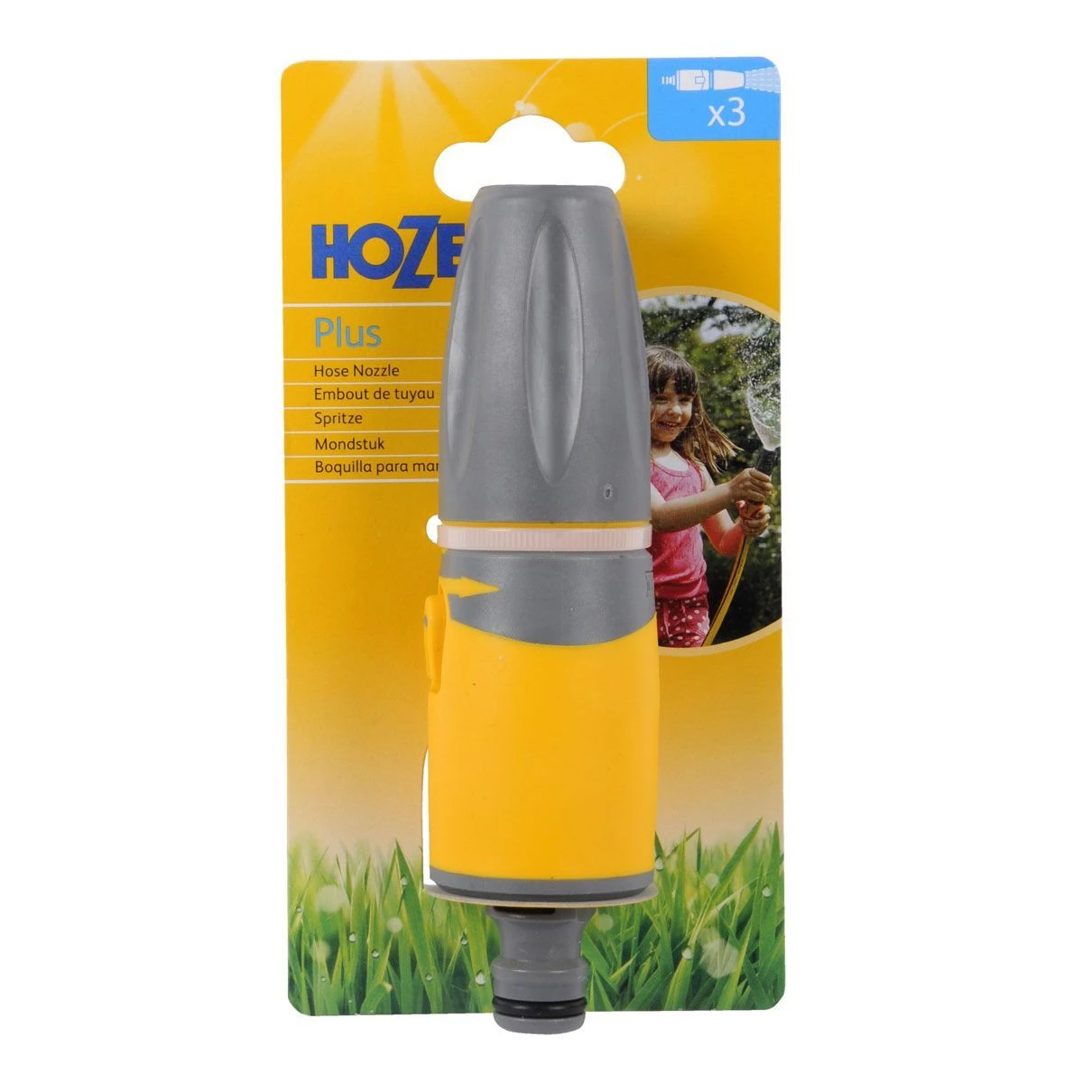 Hozelock Hose Nozzle Plus Water Stop