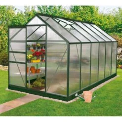 Vitavia Venus 7500 Greenhouse - Green - 6 X 12ft - Polycarbonate