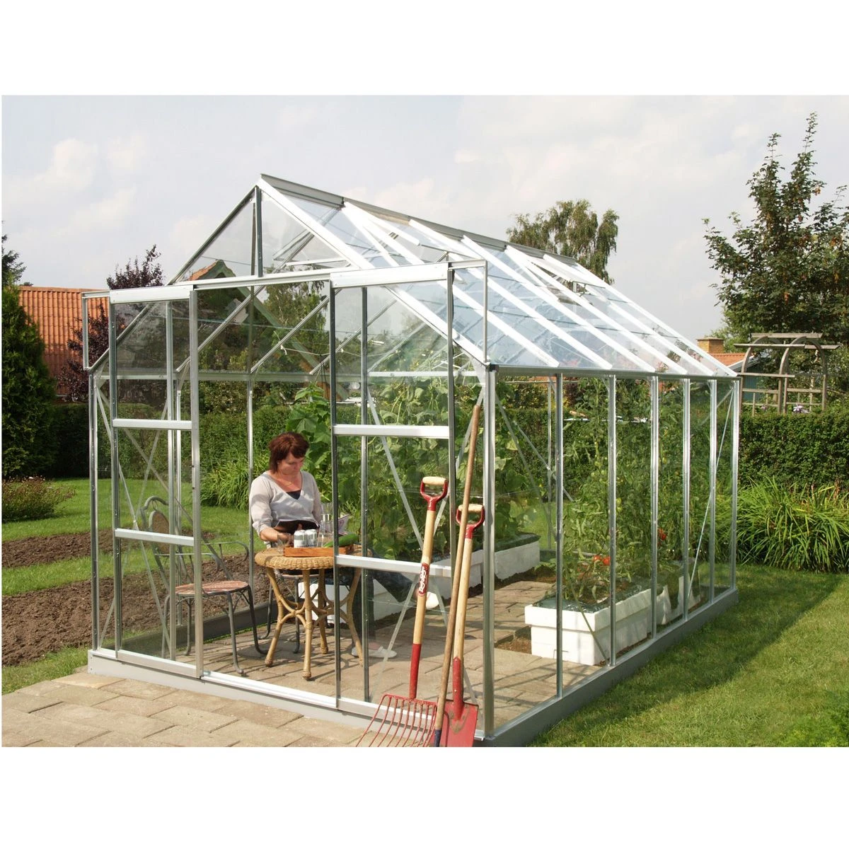 Vitavia Jupiter 9900 Greenhouse - Aluminium - 8 X 12ft - Horticultural