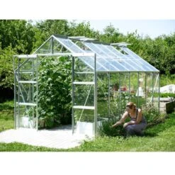 Vitavia Jupiter 11500 Greenhouse - Aluminium - 8 X 14ft - Toughened