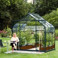 Vitavia Saturn 5000 Greenhouse - Green - 8 X 6ft - Toughened