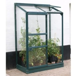 Vitavia Ida 900 Greenhouse - Green - 2 X 4ft - Toughened