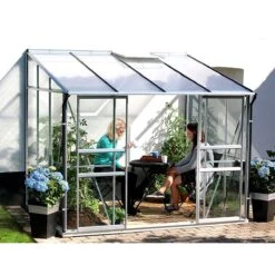Vitavia Ida 3300 Greenhouse - Aluminium - 8 X 4ft - Horticultural
