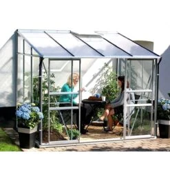 Vitavia Ida 3300 Greenhouse - Aluminium - 8 X 4ft - Toughened