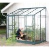 Vitavia Ida 3300 Greenhouse - Green - 8 X 4ft - Toughened