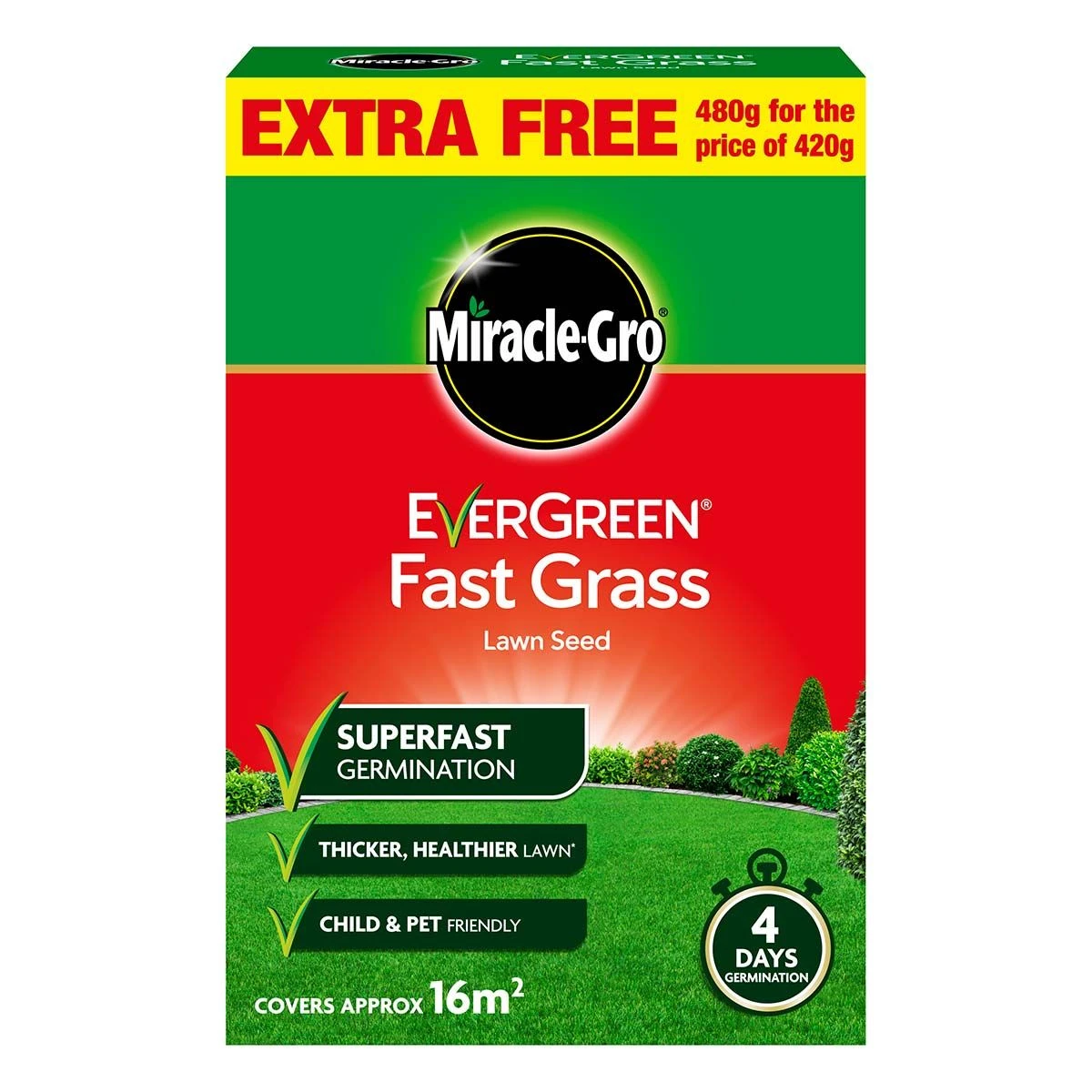EverGreen Fast Grass Seed 16sqm