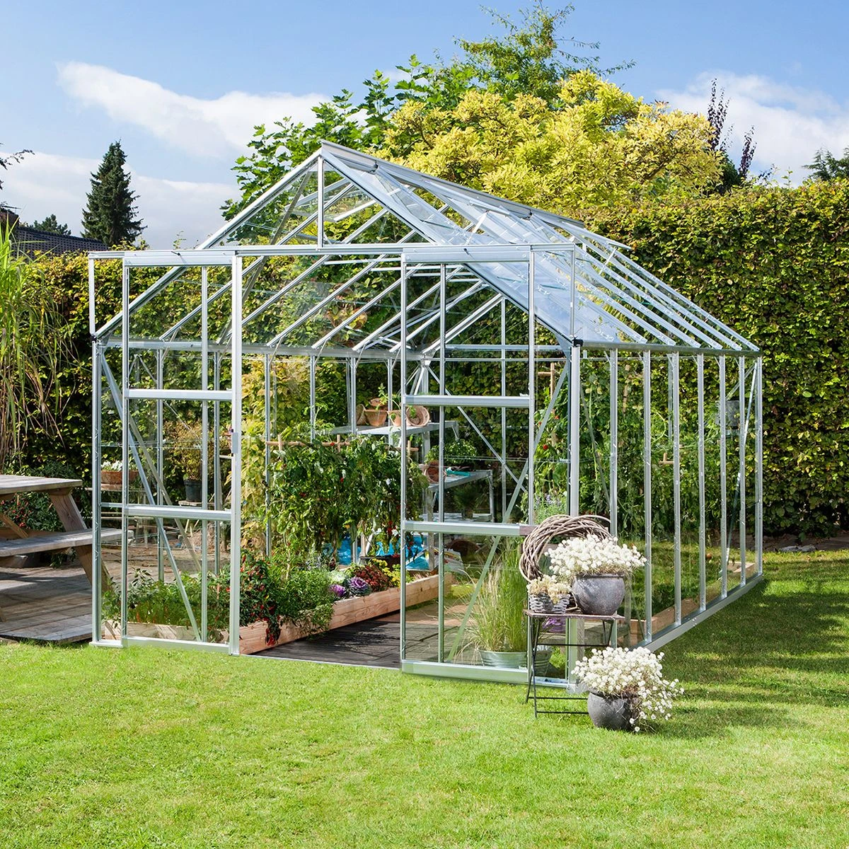 Vitavia Phoenix 11500 Greenhouse - Aluminium - 8 X 14ft - Horticultural
