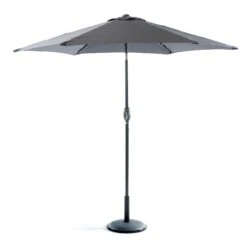 Grey Crank And Tilt Parasol - 2.5m