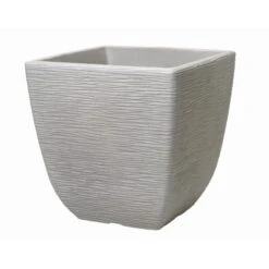 Cotswold 38cm Square Planter - Limestone Grey