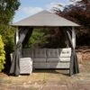 Glendale Vintage Grey Gazebo - 2.5 X 2.5m
