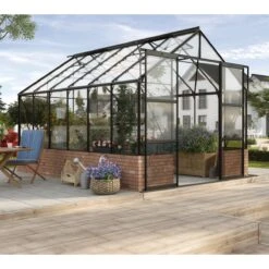Vitavia Cassandra 9900 Greenhouse - Black - 8 X 12ft - Toughened