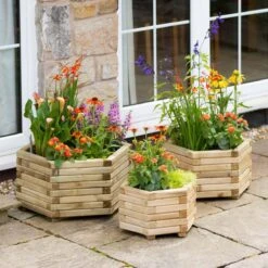 Marford Hexagonal Planter - Set Of 3
