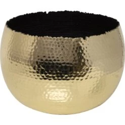 Hammered Bowl Gold/Black - Medium