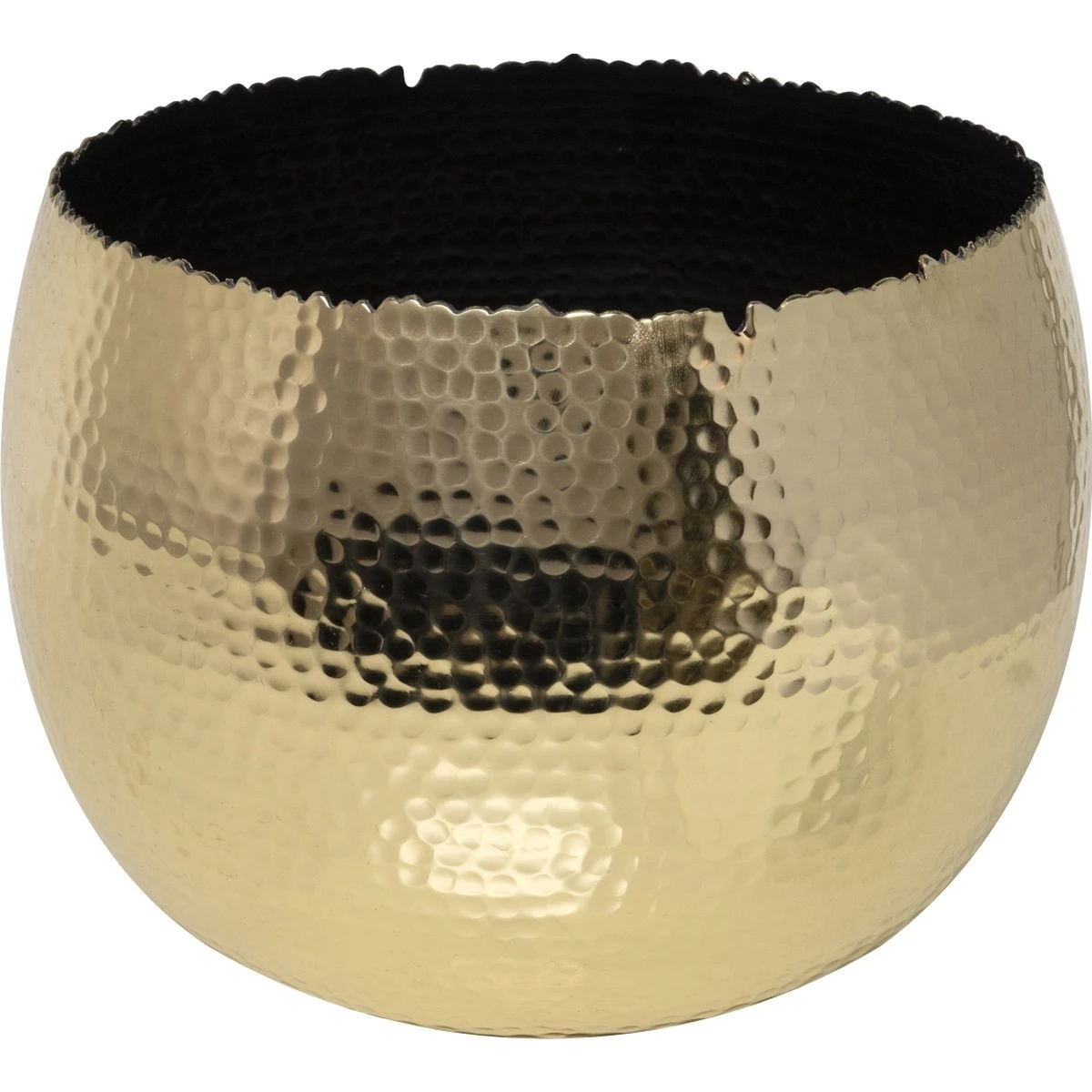 Hammered Bowl Gold/Black - Large