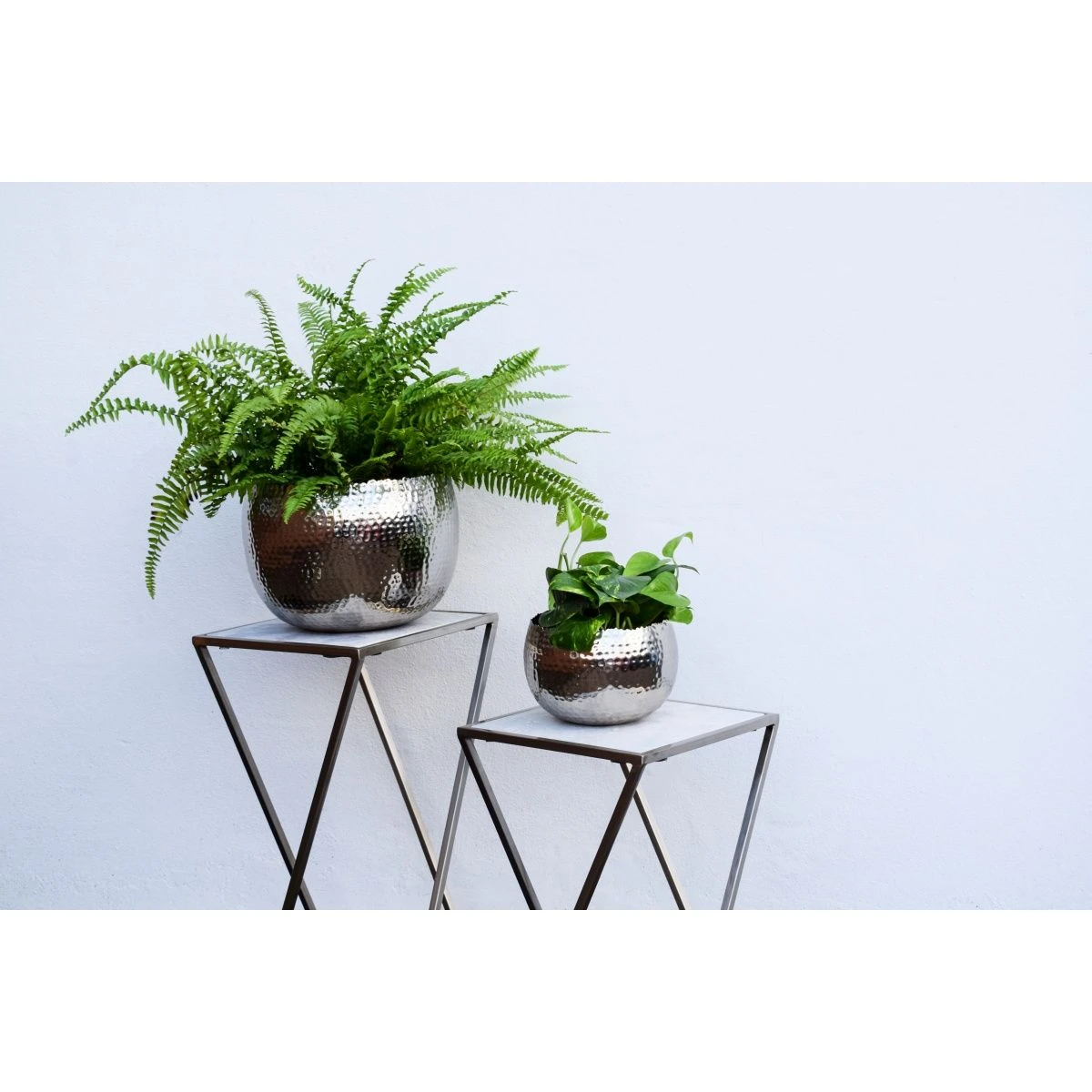 Hammered Bowl Nickel/Black - Large - Image 2