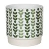 Retro Floral Plant Pot - 13cm