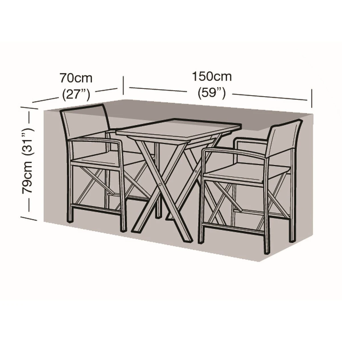 2 Seat Large Bistro Set Cover - Image 3