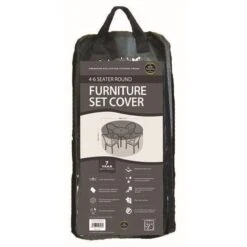 4-6 Seat Round Furniture Set Cover