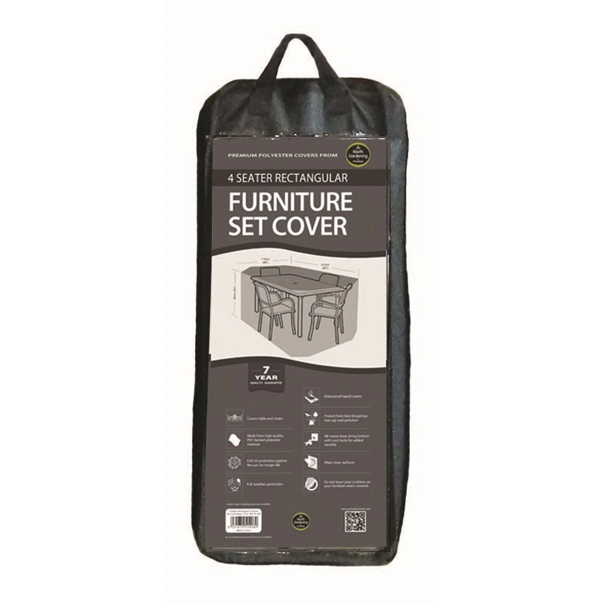 4 Seat Rectangular Furniture Set Cover