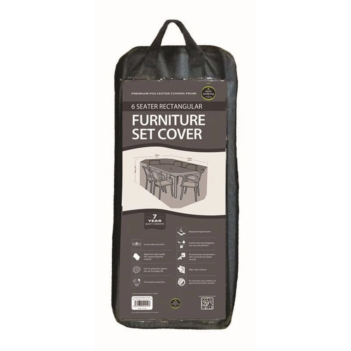 6 Seat Rectangular Furniture Set Cover