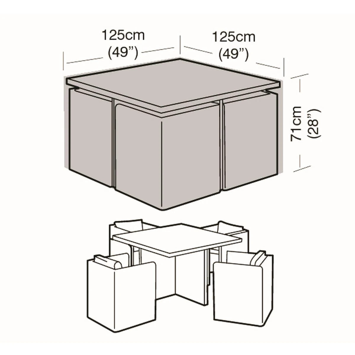 4 Seat Medium Cube Set Cover - Image 3