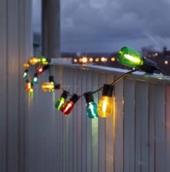 Oval Party String Lights - Multi-coloured