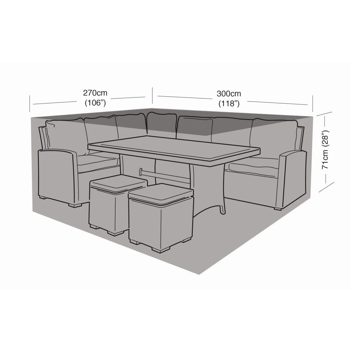 Large Casual Dining Set Cover - Image 4