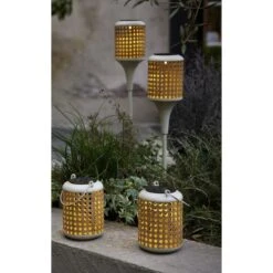 Lumineo 4 Piece Metal Solar Lights Set