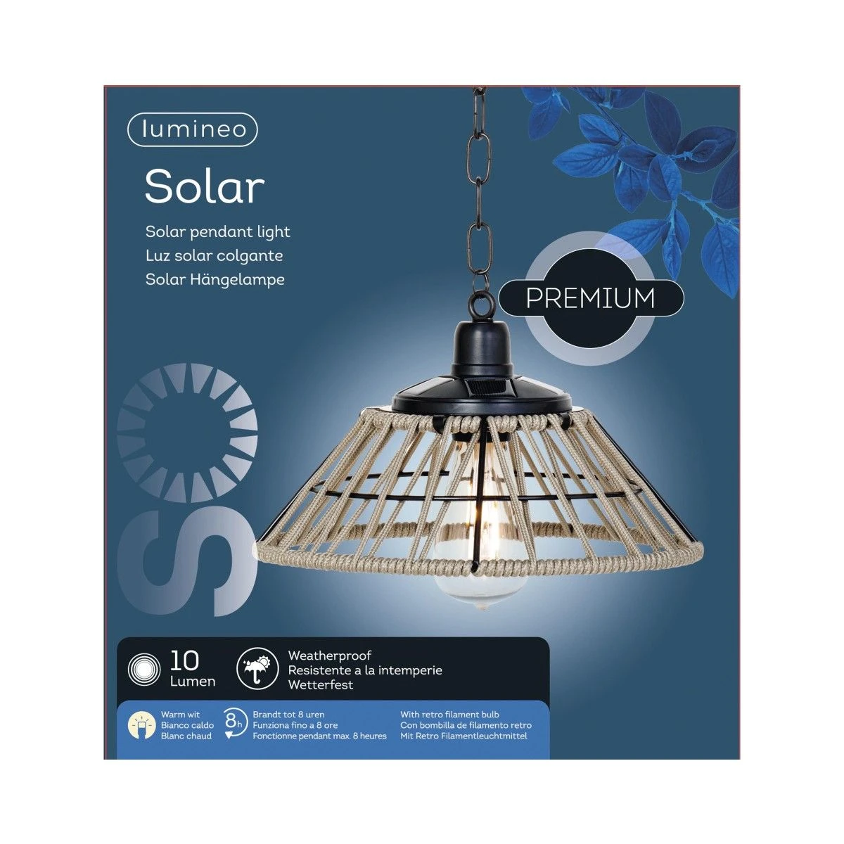 Lumineo Solar Powered Rope Hanging Light - Image 5