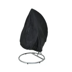 Decoris Black Outdoor Cover For Single Egg Chair