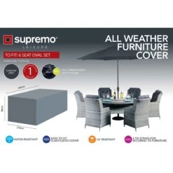 Cover For 6 Seat Oval Dining Sets (Ashfield/Catalan)