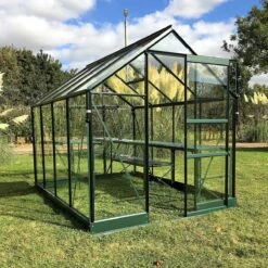 Vitavia Apollo 5000 Greenhouse - Green 6 X 8ft - Toughened