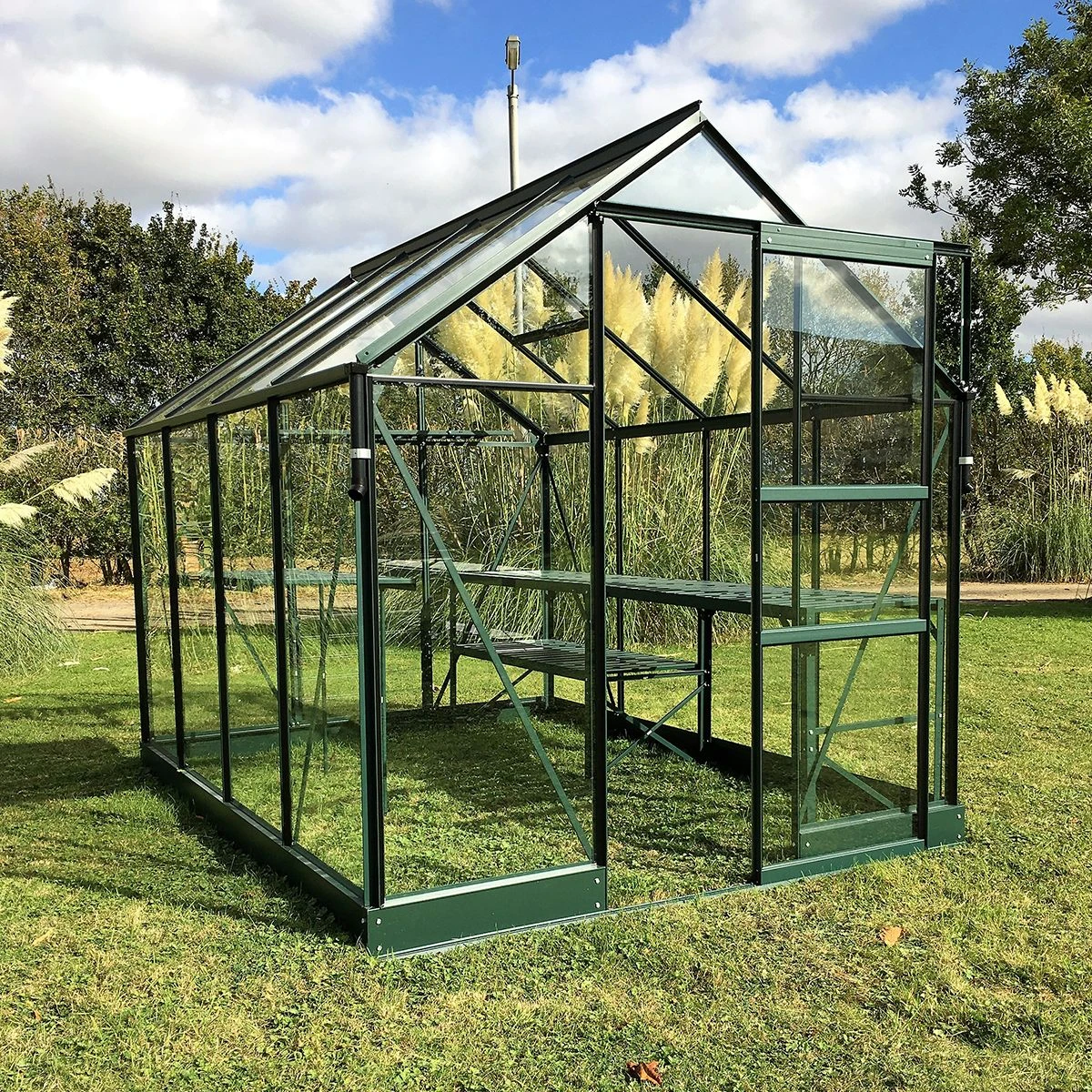 Vitavia Apollo 5000 Greenhouse - Green 6 X 8ft - Toughened