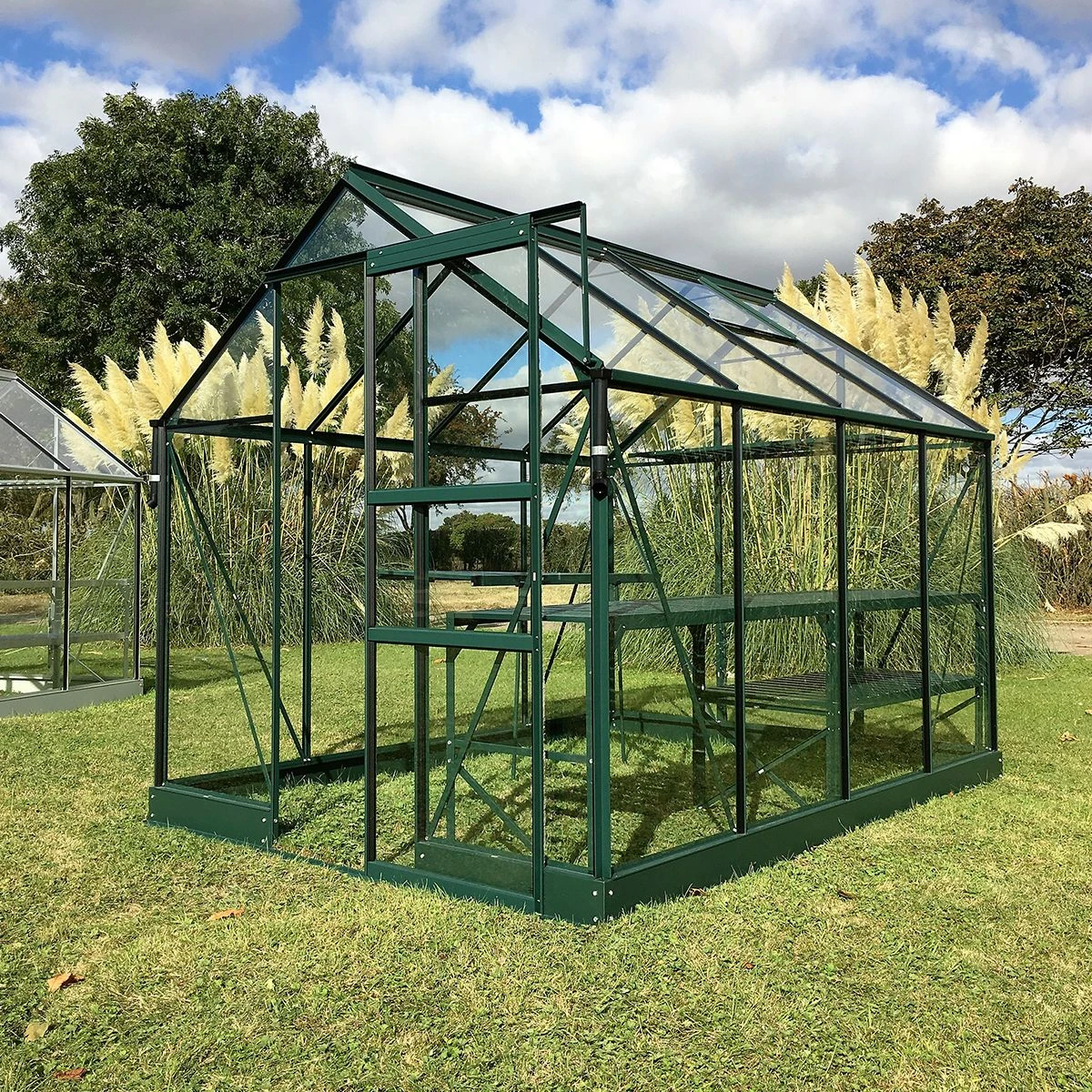 Vitavia Apollo 5000 Greenhouse - Green 6 X 8ft - Toughened - Image 2