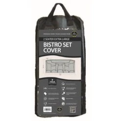 2 Seat Extra Large Bistro Set Cover - Black