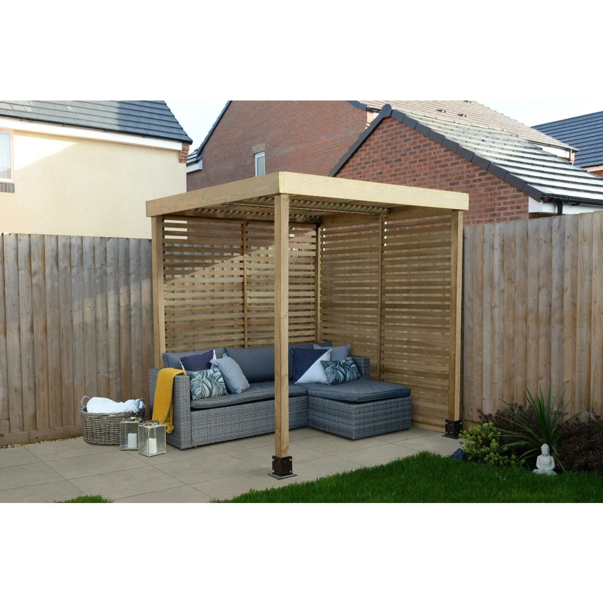 Forest Modular Pergola With 1 Side Panel Pack - Image 3