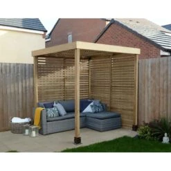 Forest Modular Pergola With 2 Side Panels Pack