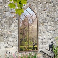 Dorset Rustic Arch Large Garden Mirror (169 X 75cm)
