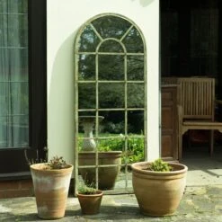 Dorset Green Country Arch Large Garden Mirror (159 X 66cm)