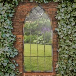 Somerley Rustic Arch Garden Mirror (115 X 50cm)