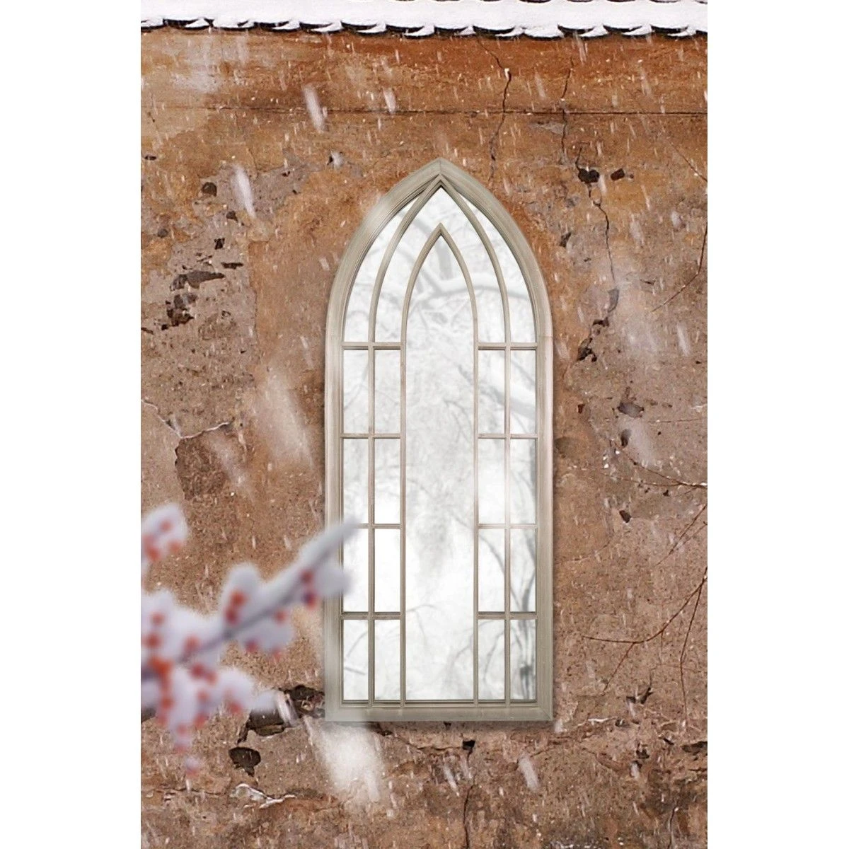 Somerley Gothic Arch Large Garden Mirror (150 X 61cm) - Image 3