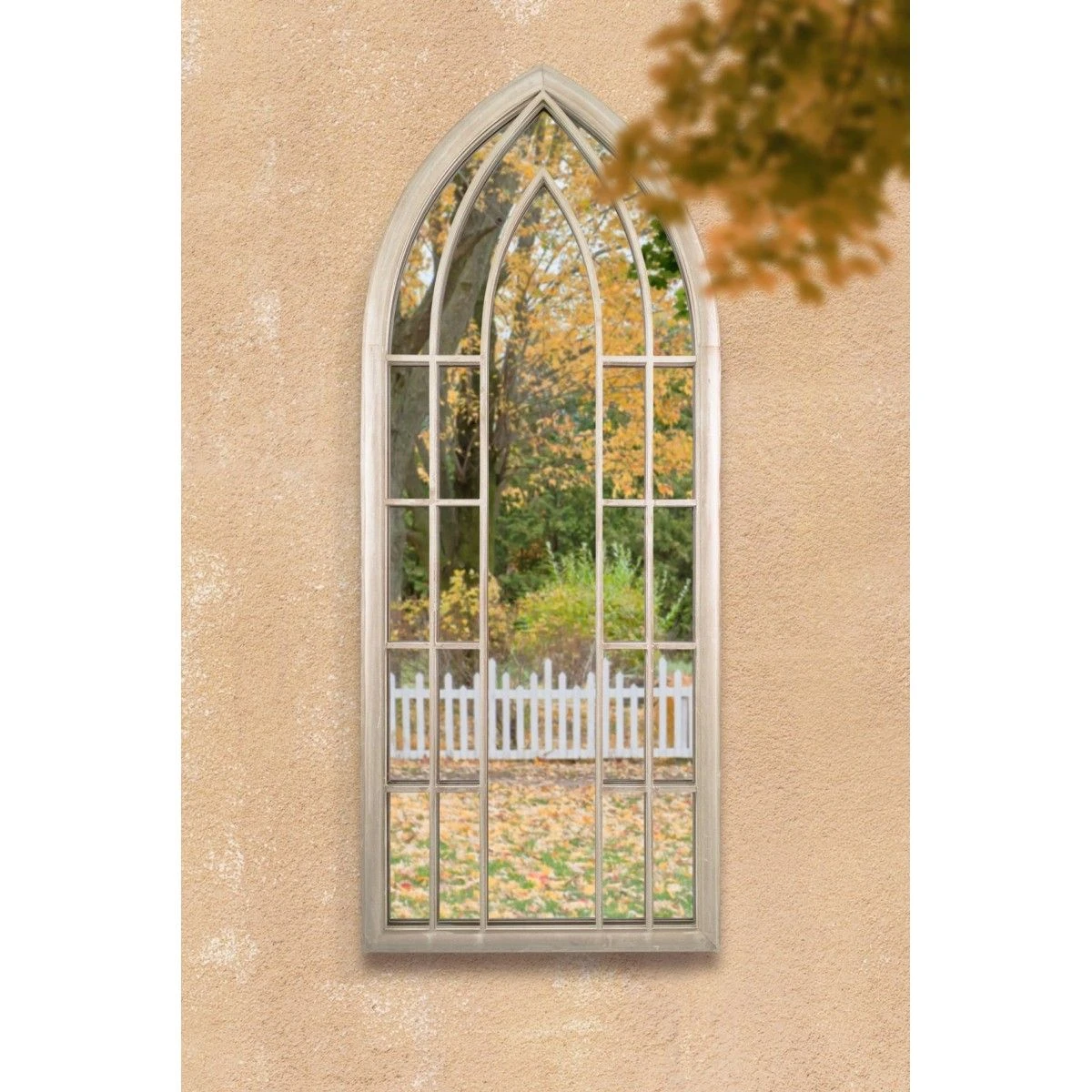 Somerley Gothic Arch Large Garden Mirror (150 X 61cm) - Image 4