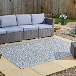 Bloom Slate Alfresco Rug - 150x210cm