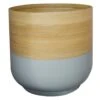 Bamboo Grey Plant Pot - Medium