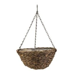 Tawny Faux Rattan Basket - 35cm