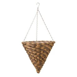 Earth Braid Faux Rattan Cone - 35cm