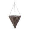 Pinto Faux Rattan Cone - 35cm