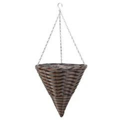 Pinto Faux Rattan Cone - 35cm